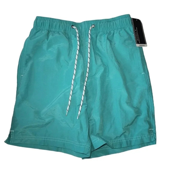 Roundtree and Yorke Men's Teal Swim Trunks, Size Small - Picture 1 of 9